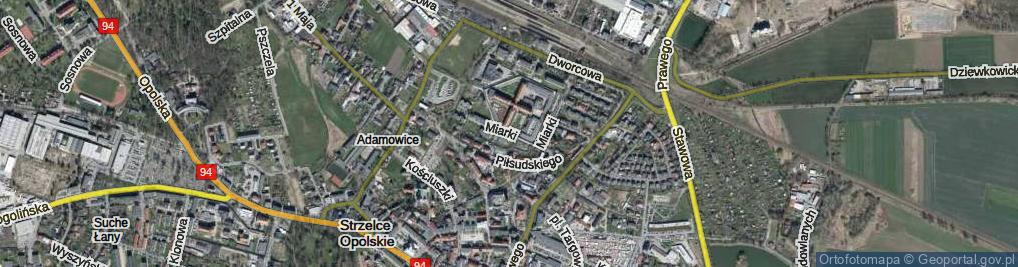 Zdjęcie satelitarne Miarki Karola ul.